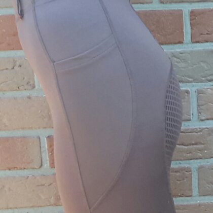 APM-TEC Horse Reithose Leggings Vollbesatz Silikon Gr. L/38 Braun
