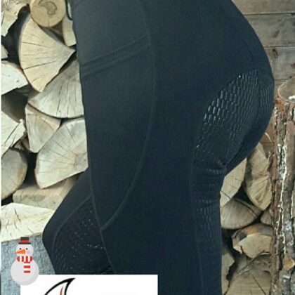 APM-TEC Winter Thermo Reitleggings Reithose Silikon Vollbesatz XL/40 schwarz neues Modell