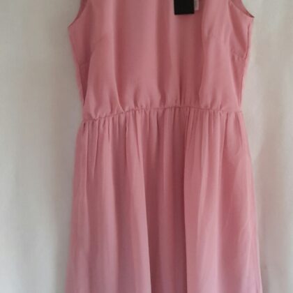 Vero Moda Kleid rosa mit Perlen an Ausschnitt Gr. M ca. 90cm NEU