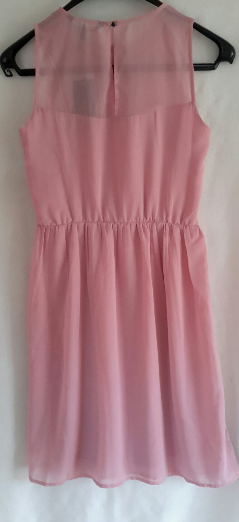 Vero Moda Kleid rosa mit Perlen an Ausschnitt Gr. M ca. 90cm NEU – Bild 3